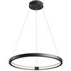 SLV lampada a sospensione ONE 60 DALI/illuminazione da interni, lampada a sospensione per sala da pranzo, LED, lampada da soffitto / 3000/4000K 25W 1400/1500 lm nero dimmerabile