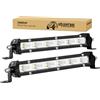 RIGIDON 2x barra led fuoristrada 7 pollici 18cm 30W flood lampada 12V 24V | singola fila, slim, per auto trattore camion SUV UTE ATV barca 4x4 veicoli offroad, faretti fendinebbia, impermeabile, 6000K