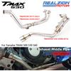 realzionmotor REALZION TMAX 500 530 560 Tubo Di Scarico Moto Tubo di Collegamento Centrale Slip-on Silenziatore Fuga Per YAMAHA TMAX530 2008-2016 2017-2021