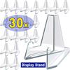 NONE 30-1PCS Espositore per carte triangolari Mini acrilico Idol Portafoto per foto Espositori per carte collezionabili sportive per monete
