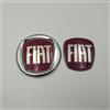 FIAT Emblema ABS da 90/120 mm per cofano auto FIAT - Accessorio per DobloTipo Panda Ducato Fiorino Grande Punto 500X 500 Freemont Stilo