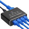 Annadue Splitter Ethernet RJ45 1 A 2 Porte – Adattatore Cat5/Cat6 Con Nucleo Placcato Oro - 4
