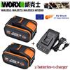Ddadache Worx Batteria al litio originale 20V 8.0Ah ricaricabile WA3553 WA3551 WA3553.1 WA3570 per tutti gli attrezzi elettrici e da giardino WORX
