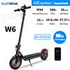 SwiftWind Monopattino Elettrico W6 con Ruote da 10 Pollici, Motore da 500W, Batteria 36V 10.5Ah, Velocità Massima 35km/h, Pieghevole, con APP e Doppi Freni