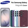 SAMSUNG Cover posteriore in silicone morbido per Samsung Galaxy S26 Ultra S25 FE A17, compatibile con MagSafe, per S26 S25 S24 S23 S22 Ultra Plus FE