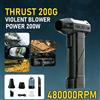 NONE Ventilatore Turbo Jet X9 da 480.000 RPM, Potente Asciugacapelli, Soffiatore Elettrico Portatile Ricaricabile per Auto, PC, Pulizia Domestica, Soffio Potente e Freddo