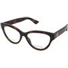 Gucci GG1581O 002 | Occhiali da Vista Graduati | Prova Online | Plastica | Quadrati | Marrone, Havana | Adrialenti