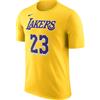 NIKE BOYS ICON NAME & NUMBER TEE LAKERS JAMES T-Shirt Basket Ragazzo