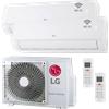 LG Climatizzatore Condizionatore LG Infinity Dual Split 12000 + 12000 BTU R32 Dual Inverter Wi-Fi A++, MU2R17.U18A0 + EZ12CSN.CSJ1 + EZ12CSN.CSJ1
