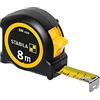 Stabila Bm 100 - Metro a Nastro Tascabile, 8 m, in Abs Infrangibile, con Gancio di Avviamento Mobile, con Precisione Mid