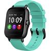 SITAFU Gofl Cinturino per Amazfit Bip, 20mm Bracciale di Ricambio in Silicone Sportivo per Amazfit GTR 42mm/Bip/Bip Lite/GTS - Morbido, Traspirante e Multicolore