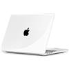 TECOOL Cover compatibile con MacBook Air M5 M4 M3 M2 13,6 Pollici 2026 2025 2024 2022 (A3449 A3240 A3113 A2681), Custodia Rigida Protettiva Sottile in Plastica, Cristallo Trasparente