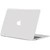 TECOOL Cover compatibile con vecchio MacBook Air 13 Pollici 2010-2017 (A1466 1369), Custodia Rigida Protettiva Sottile in Plastica Superficie Opaca, Bianco Traslucido