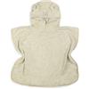 BAMBOOM Poncho Accappatoio Bamboom in Spugna di Bambù - Oyster Grey - Taglia 2-4 Anni