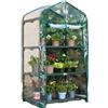 Avilia Serra Portatile 3 Piani con Copertura PVC Rimovibile 70x47x126cm - Ideale per Giardino e Balcone: Mini Serra Verticale per Piante, Facile Montaggio, Protezione Ottimale Invernale