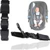 mohito 2PCS Cintura Auto per Bambini Fibbia Clip Bambino Cintura Di Sicurezza Auto Fibbia di sicurezza bambino Evita che i bambini cadano dalla cintura di sicurezza Nero