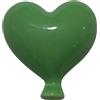 Gentile Ceramiche Palloncino Cuore Verde Salvia in Ceramica da appendere (6cm)