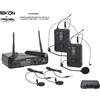 EIKON WM300DH radiomicrofono UHF doppio archetto + 2 lavalier con valigia NUOVO