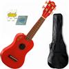 EKO PRIMO SOPRANO RED ukulele in tiglio per studenti +accordatore custodia corde