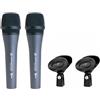 SENNHEISER E 835 coppia microfoni professionali per canto parlato live karaoke
