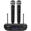VONYX WM82 coppia radiomicrofoni wireless UHF professionali + valigietta OMAGGIO