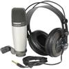 SAMSON C01/SR850 home studio bundle microfono + cuffie per registrazione NUOVO