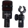 AUDIX D4 microfono per timpani, djembe, ottoni, casse batteria jazz con supporto
