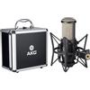 AKG P220 microfono a condensatore con supporto a ragno per broadcast e studio