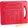 Playmags Tavoletta da Gioco Magna Fun Design & Draw Tablet da Viaggio con 380 Sfere magnetiche incorporate, Penna Stilo Abbinata e Impugnatura Facile da trasportare; per Bambini di età 3+