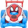 Jazwares Spidey and his Amazing Friends- Webbed Wheelie Pull Back Vehicle-Caratteristiche Built Super Hero-Giocattoli con i Tuoi amichevoli Spidey, Colore Rosso e Blu, SNF0015