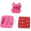 MAXY SUPPORTO ADESIVO FIBBIA INNESTO RAPIDO MAGENTA PER GOPRO NYLOX TREVI AKASO APEXCAM COOAU WOLFANG EZVIZ