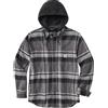 Carhartt Giacca da mezza stagione Flannel Sherpa Lined Hooded, Nero , M