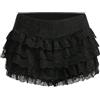 Feclmiyt Donne Y2k Pizzo Bloomers Shorts Carino A Strati Increspature Lolita Pantaloni Corti Fata Tiered Micro Shorts Pettipants Clubwear, R-02, S