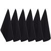 DII Cotone tessuto piatto, nero, set piccolo, 18x28