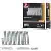 Paulmann MaxLED 1000 Set base 3 m, Bianco caldo 35 W, 2700 K, Argento | Dimmerabile, autoadesivo, 1100 lm/m, per un montaggio semplice, Trasformatore incluso