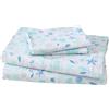 Beatrice Home Fashions Elite Home Products Inc. - Set di lenzuola in microfibra con stampa costiera, colore: blu Hampton