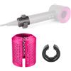 MYAYD Filtro asciugacapelli migliorato, ricambio per modelli Dysòn Supersonic HD15 HD01 HD03 HD07 HD08, accessori di riparazione con 1 copertura antipolvere e 1 rete di pulizia (rosso rosa)