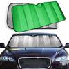 LEIVESTE - Parasole per auto Parabrezza interna pieghevole con elastici e ventose, coperture per sole contro i raggi UV (verde).