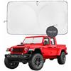 Kinder Fluff Jeep Parabrezza Parasol | Visiera per Proteggere dai Raggi UV per gli Interni della Jeep | Accessori | Compatibile con Wrangler, Gladiator, Rubicon | Parasol XXXS (142x46cm)