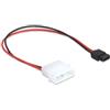 Delock Cable Adapter DELOCK 4pol.-molex-St.SATA 6pin 0,24m [82913]