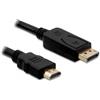 Delock Adapter DELOCK Displayport-St.High Speed HDMI-St. 2,0m Gold [bk] [82587]