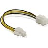 Delock Kabel DELOCK Strom P4 St. P4 Bu. 12V 0,15m [bk/ye] [82428]