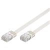 Noname Flat Patch Cable RJ45 U/UTP Cat6 3,00m white bulk
