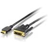 Equip HDMI Cable Equip HDMI Typ A - DVI(18+1) St/St 2,00m black [119322]