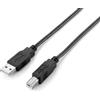Equip USB Cable Equip USB2.0 Typ A - Typ B St/St 3,00m black [128861]