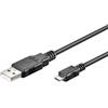 Noname USB Cavo USB2.0 Typ A - Micro B St/St 3,00m black [--]