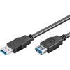 Noname USB Cable USB3.0 Typ A - Typ A St/Bu 3,00m black [93999]