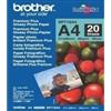 Brother Carta fotografica Brother Lucida 297x210mm A4 20fogli Bianco [BP71GA4]