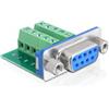 Delock Adapter Delock Terminalblock 10pin -> D-Sub9 Bu [65268]