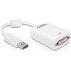 Delock Adapter Delock Displayport -> DVI(24+5) St/Bu weiß [61765]